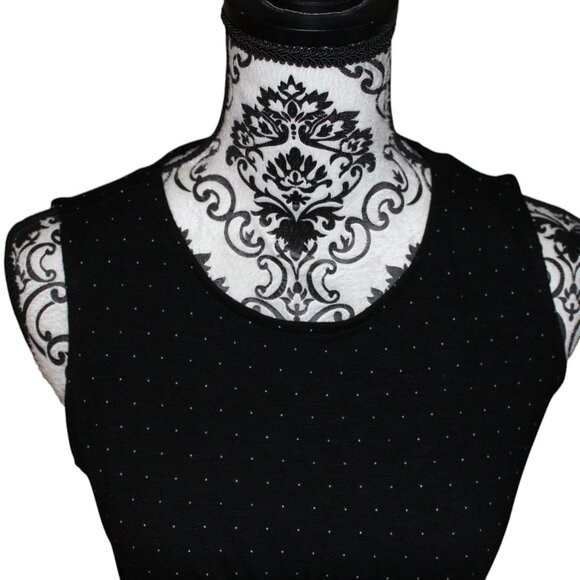 Gap Black Dress With White Dots Swiss Polka Size S Small NWT's - Picture 4 of 11